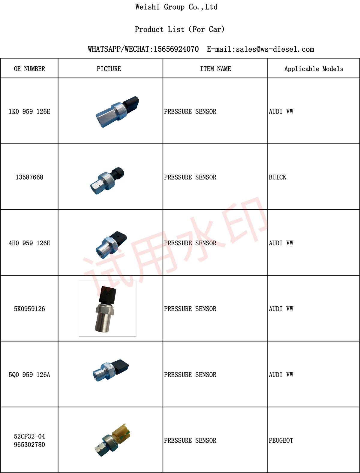 Pressure sensor -